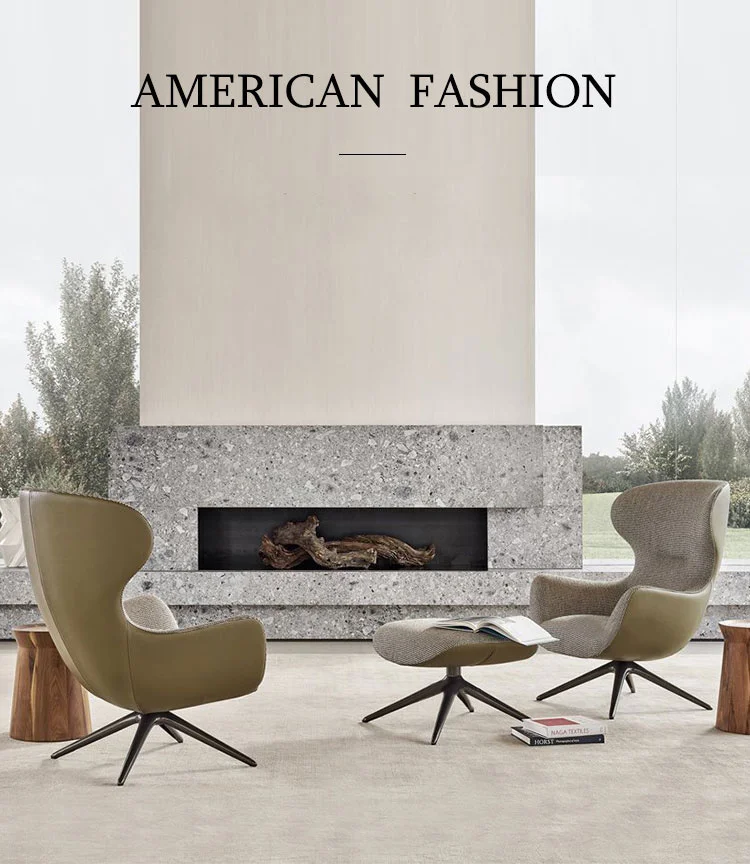 Description Picture 4 of itemNordic Fabric Home Rotatable Living Room Sofas Simple Modern Designer Swivel Chairs Luxury Apartment Dormitory Leisure Sofa L WK