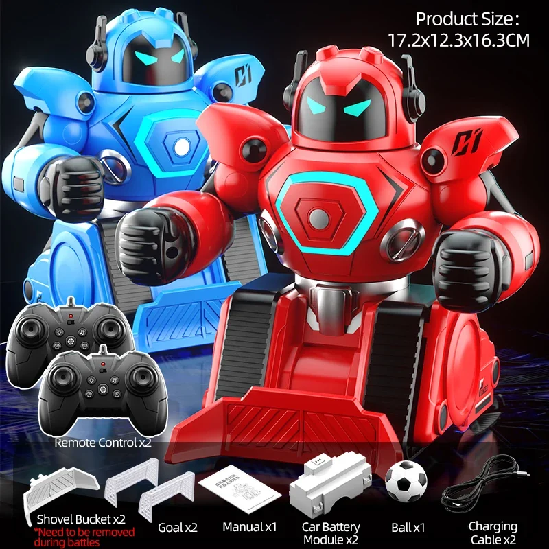 Jjrc Rc Robot Battle Boxing Robot Remote Control Robot 2.4G Humanoid Fighting Robot with Two Control Joysticks Toys for Kids