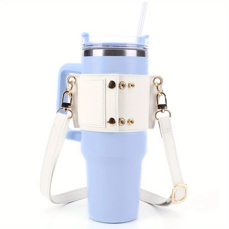 1 PC Adjustable Shoulder Strap Water Bottle Holder, Durable Cup Strap, Perfect for Gym Travel or Daily Use Cup Holder
