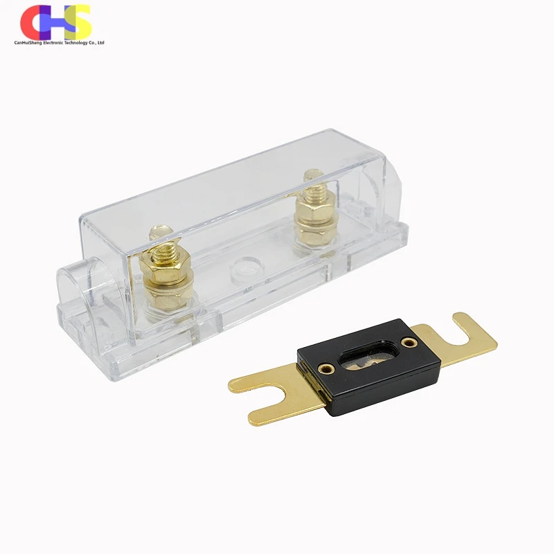 1Set ANL Automotive Fuse Holder With Bolt-on Type Car Fusible 30A 40A 60A 80A 100A 125A 150A 200A 225A 250A 300A 400A 500A AMP