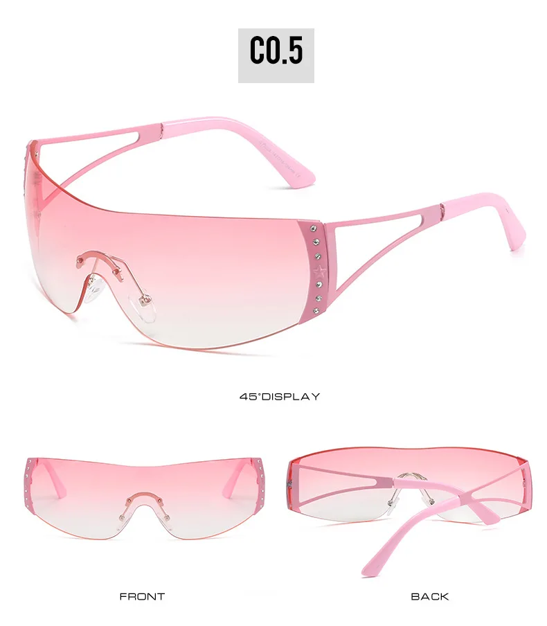 2000S Retro One Piece Sunglass Women Men  Oversized Wrap Around Sun Glass UV400 Ladi 2022 New Fashion Eyewear_voghion.com