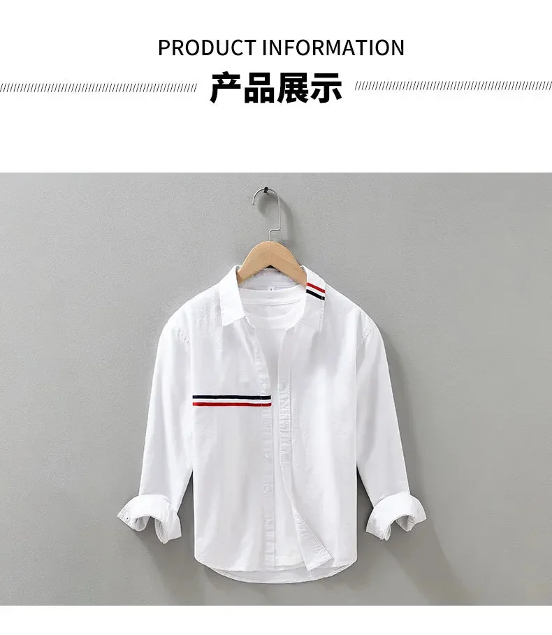 Description Picture 3 of itemSpring Aummer New Business Formal Shirts Men Dress Streetwear Slim Casual Long Sleeve Tuxedo Brand Clothing Tops