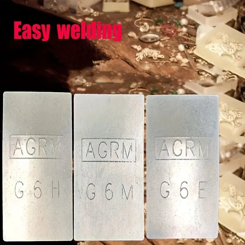 Silver Solder Piece 1pc Easy Professional Silver Solder Plate Soldering Piece Silver Welding Jewelry Processing Soldering Welding Blade Tool