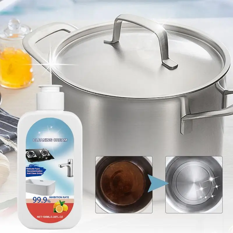 Kitchen Cleaner Liquid Household Cleaners Cleaning Spray 100ml Heavy Oil Stain Cleaner Effective Stove For Dining Table