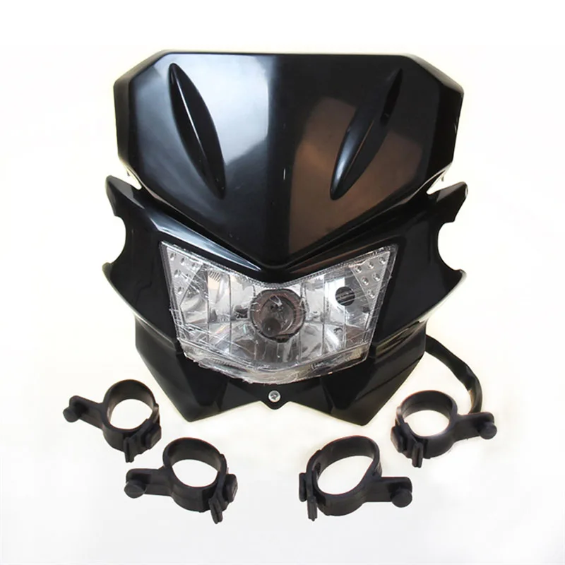 Moto Led Faro Faro Supermoto Carenatura Per Klx 110 Klx 125 Klx 150 Klx 250 Off Road Dirt Pit Bike Motocross 12V 35W