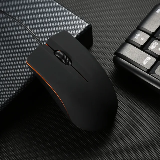 NEW M20 Wired Mouse 1200dpi Computer Office Mouse Matte Black USB Gaming Mice For PC Notebook Laptops Non Slip Wired Gamer Mouse black