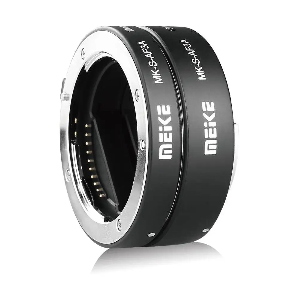 Meike MK-S-AF3A Metal Auto Focus Macro Extension Tube 10mm 16mm for Mirrorless