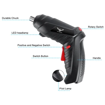 3.6v Power Tools Set Household Maintenance Repair 1800mAh Lithium Battery Mini Household Electric Drill Cordless Screwdriver 2