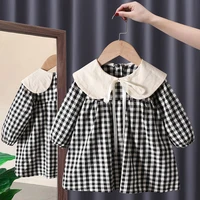 Printemps automne enfant en bas âge enfants filles vêtements bébé arc à manches longues robes costume pour enfants fille vêtements vêtements chauds tenue décontractée 2