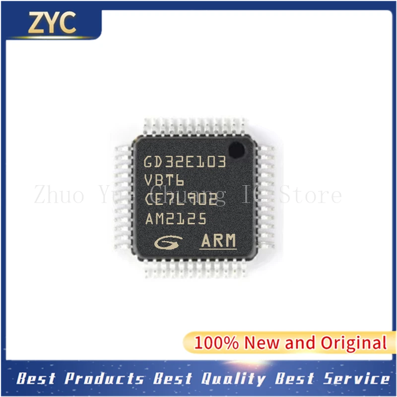 

10PCS/Lot GD32E103VBT6 GD32E103 VBT6 32E103VBT6 QFP100 100% New Original MCU IC Chip
