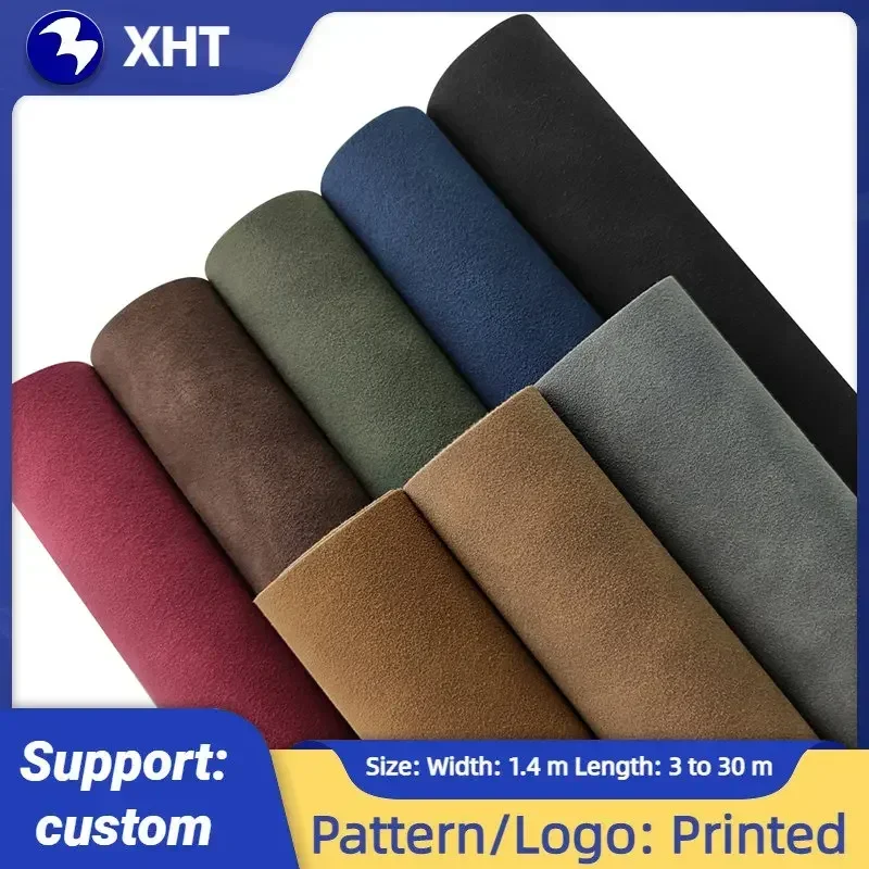 Lychee Life Faux Suede PU Leather Fabric for Garment Synthetic Leather Color DIY Bowknot Bag Sofa Sewing Material