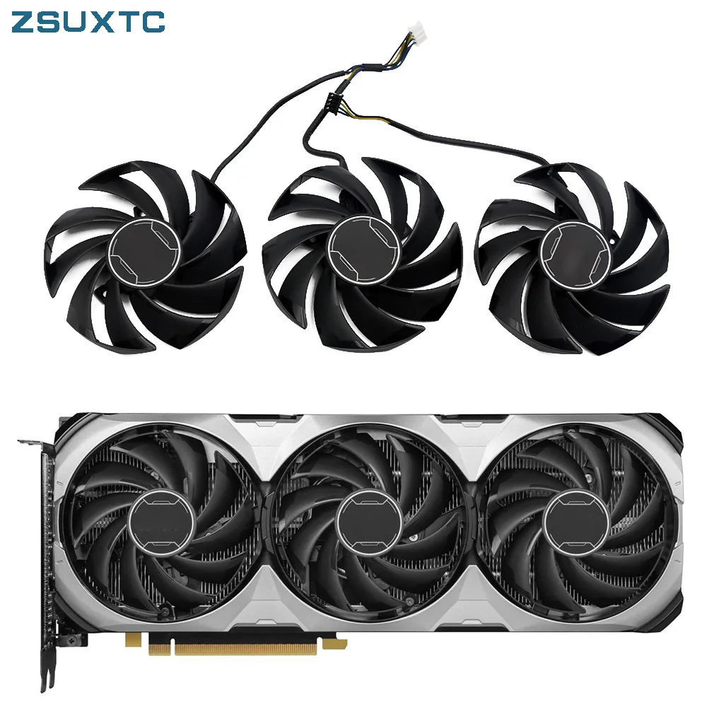 Ventola Della Scheda Grafica Muslimex 4Pin Rtx4060Ti Per Ventole Di Raffreddamento Della Scheda Grafica Msi Geforce Rtx 4060Ti Ventus