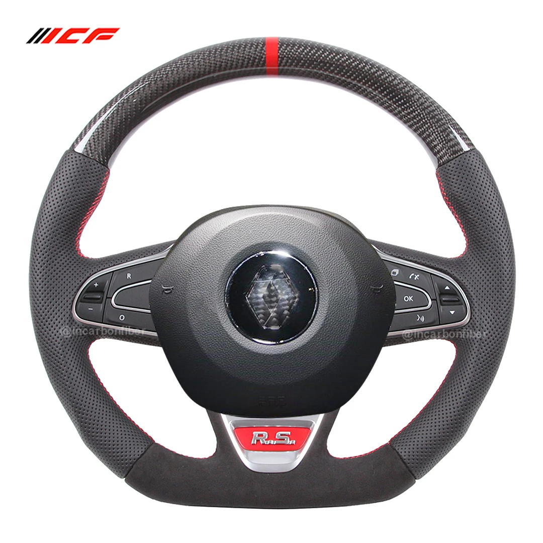 

Carbon Fiber Steering Wheel for Renault Megane ，Clio