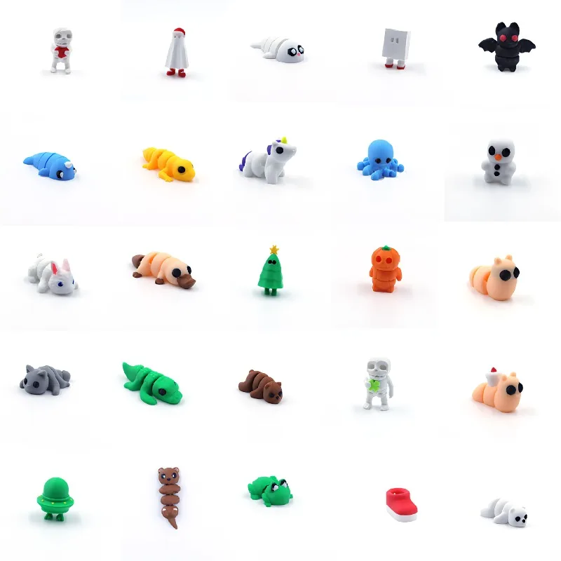 Whimsical 3D Printed Animal Figurine Ornaments – Durable & Fun Party Decor
