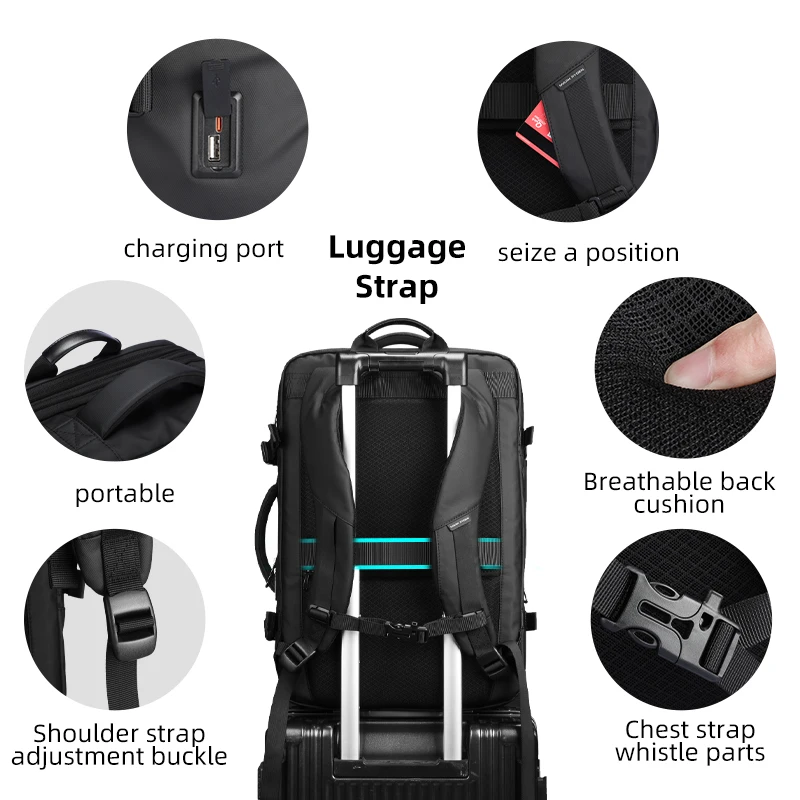 Mark Ryden MR9907 Men‘s Travel Bag Original Brand Bag Waterproof Laptop Bag - Image 5