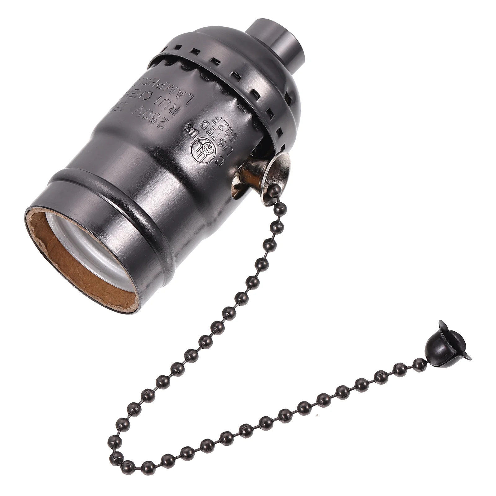 

Zipper Switch Pendant Light Holder Vintage E27 Socket Bulb Bulbs Aluminum Adapter