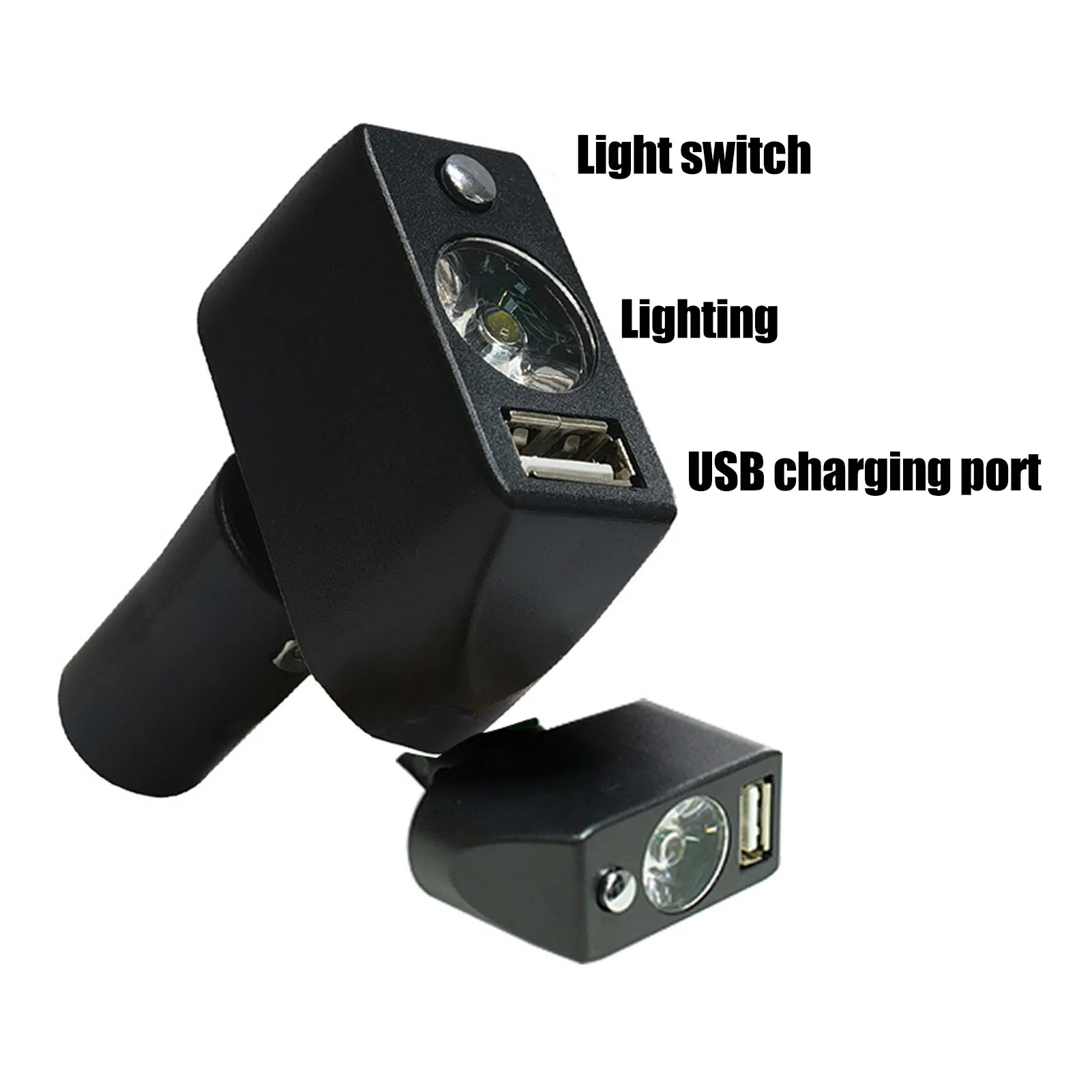 1pcs Electric Wheelchair Light 3 Pin XLR Head USB Charging Adjustable Angle LED Power Wheelchair Lighting Controller Accessories wheelchair lighting accessories