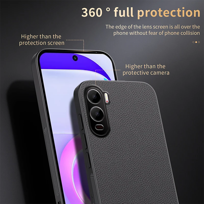 Leather Magnetic Anti-Drop Ultra-Thin Phone Case Cover - Shockproof Protection