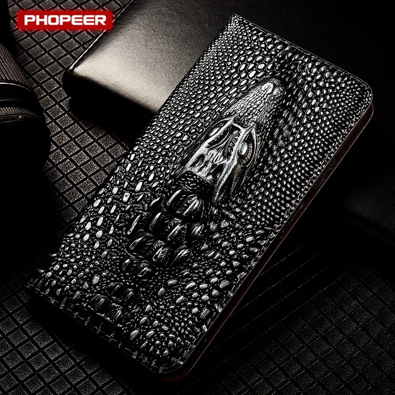 Premium Genuine Leather Card Slot Wallet Phone Case with Flip Cover Design