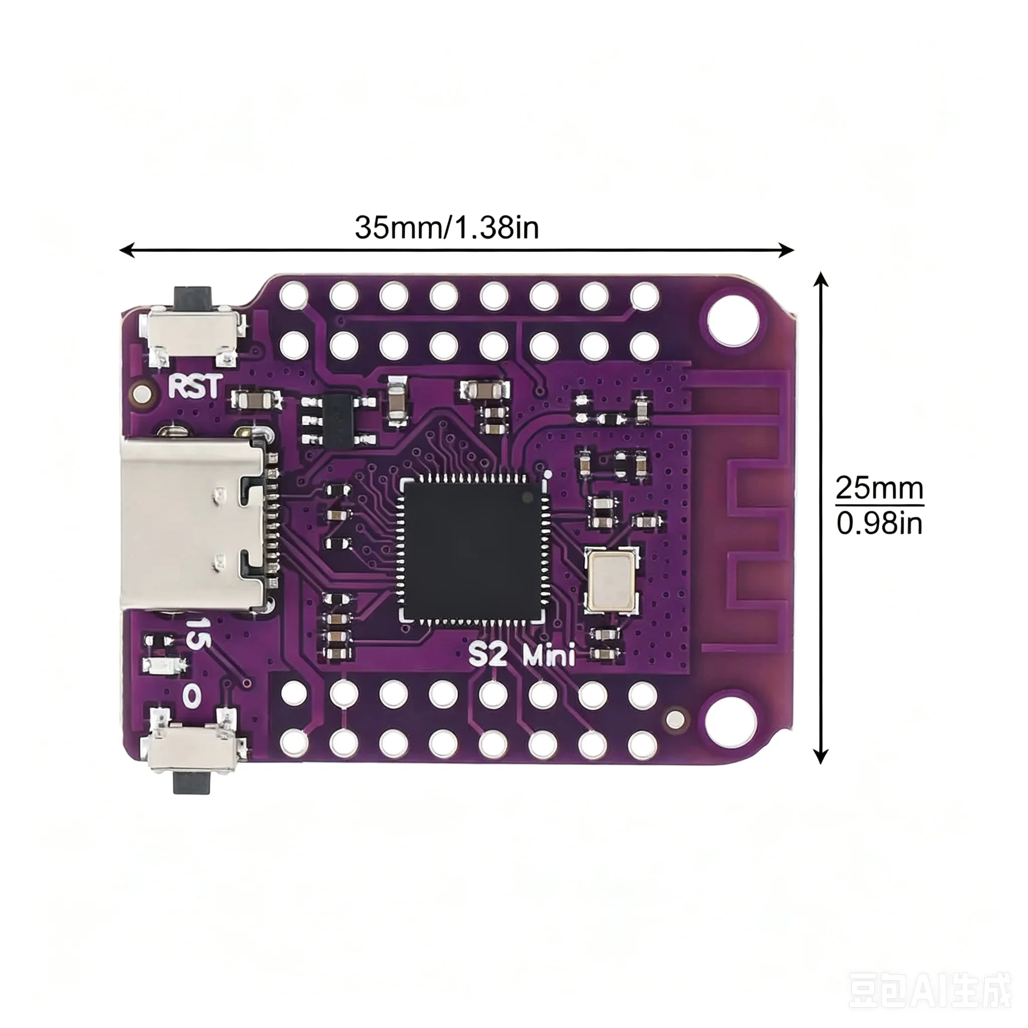 รูปสินค้า ESP32-S2 Mini Board - บอร์ด IoT 4MB Flash สำหรับ Arduino & MicroPython