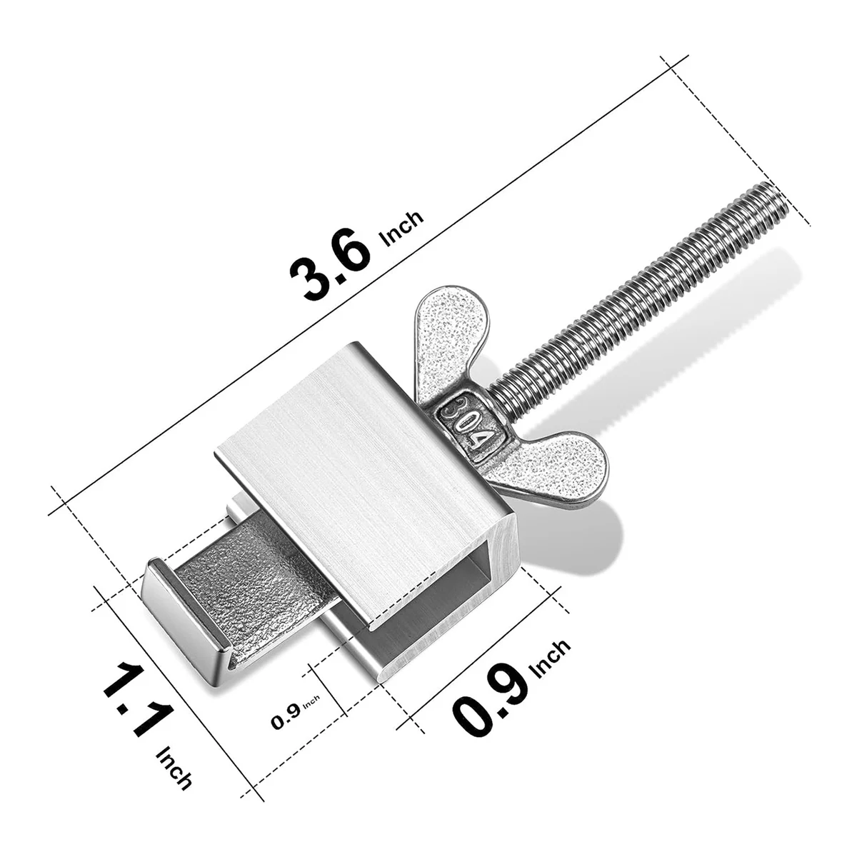 ABIY-Upgraded Portable Door Lock, Heavy Duty Metal Door Locker for Extra Home Security, Adjustable Travel Security