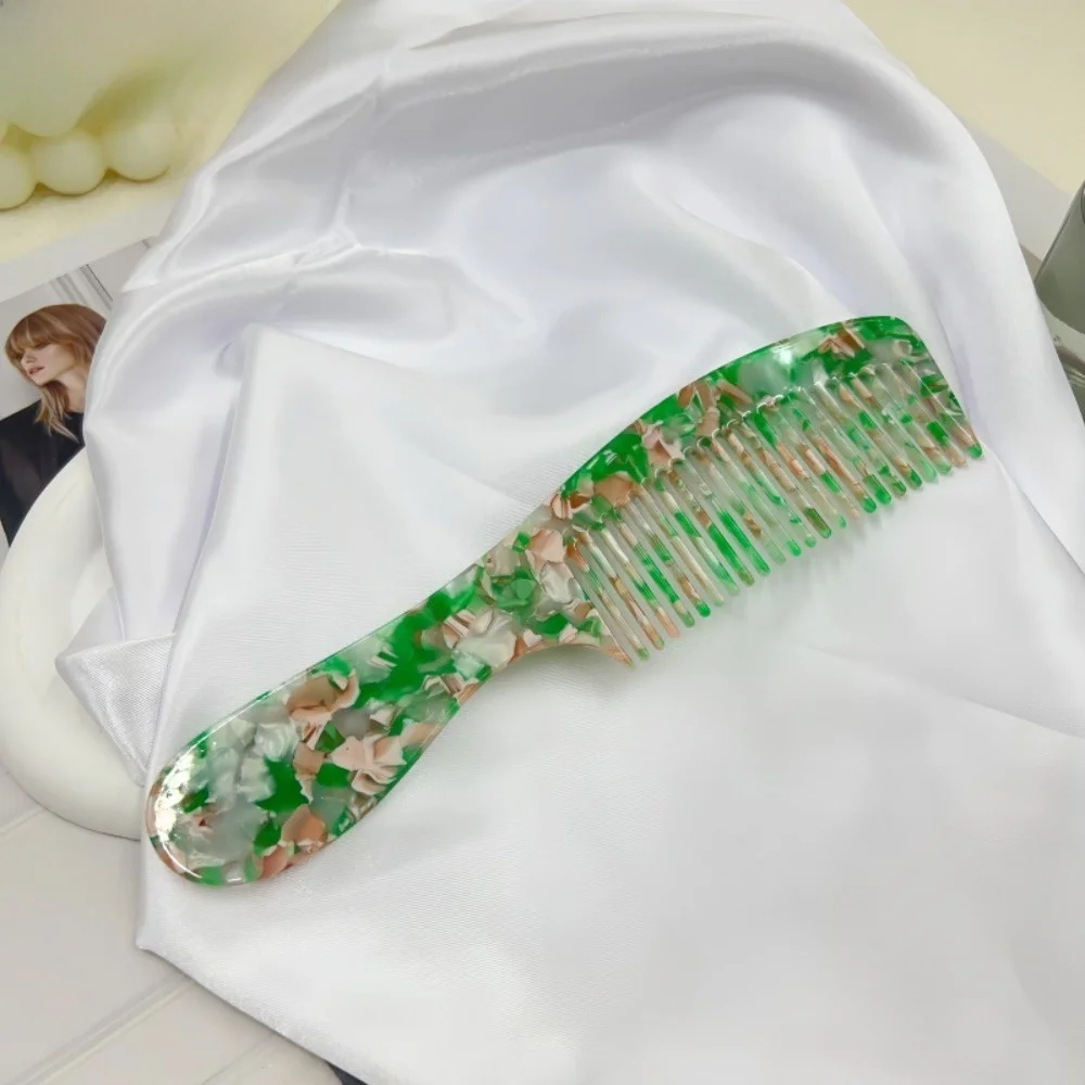 Leopard Print Acetate Comb Hair Styling Tool Hand-held Makeup Comb Korean Style Hair Accessories Hairdressing Combs Student