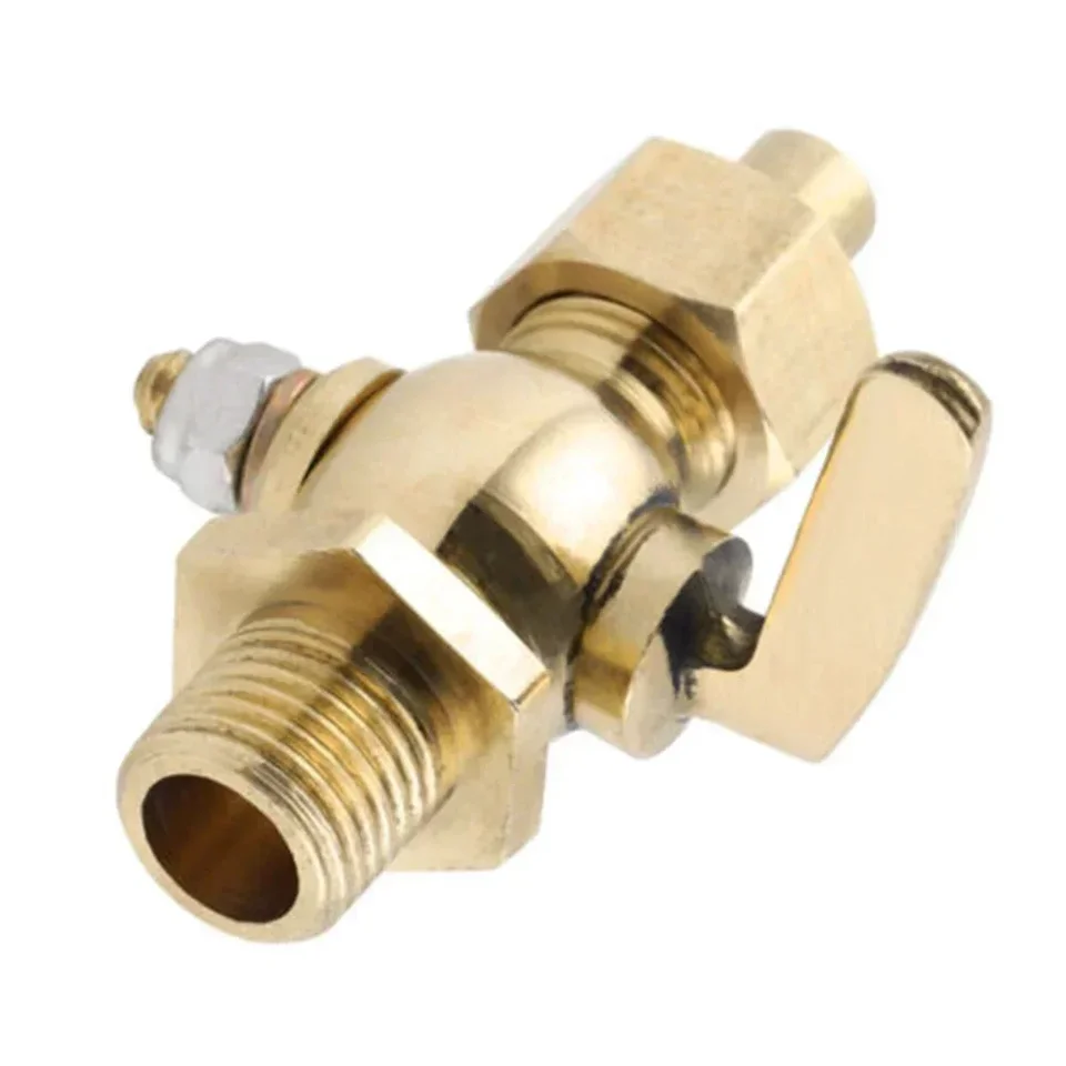 Robinet D'essence En Laiton Pur 1/8-1/4 Pour Motos Vintage - Interrupteur Rotatif - Cuivre Durable - 6