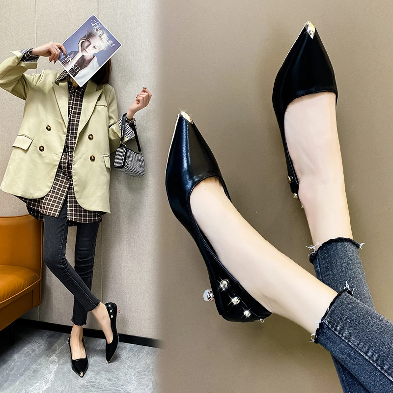 Босоножки женские из экокожи элегантные сандалии на высоком каблуке 3 см с