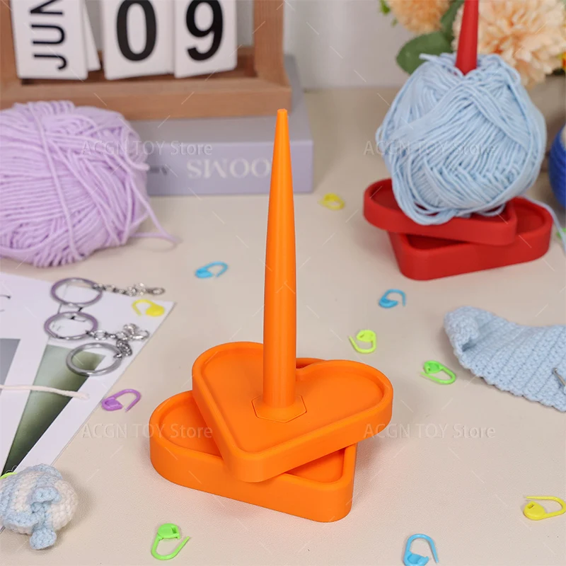 3D Printed Yarn Stand Holder Plastic Spinning Knitting Crochet Stand Sewing Thread Spool Wool Ball Winder Tool