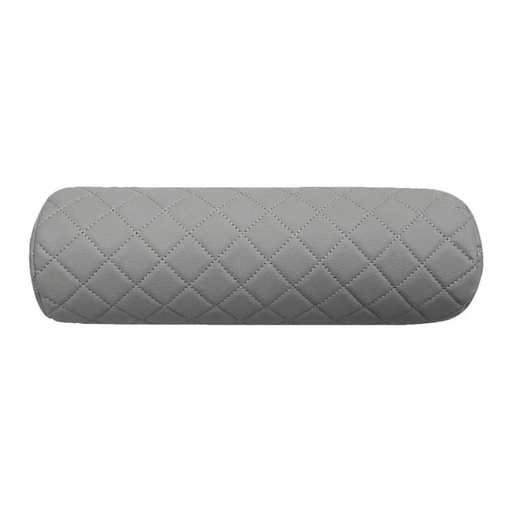 Car Neck Pillow Memory Foam Cervical Pillow Breathable Office Headrest Leather Protector Cylindr T3K2