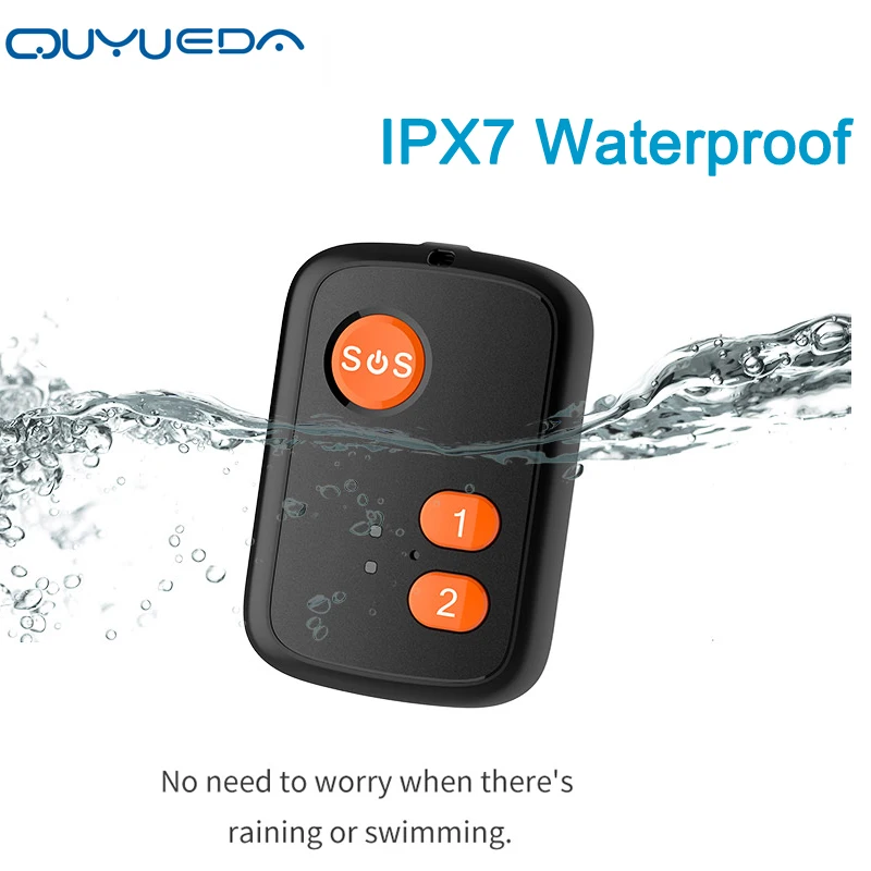 4G GPS Tracking Device For People Elderly Children Locating Pendant IPX7 Waterproof SOS Two-Way Calling Auto Fall Alarm Fence