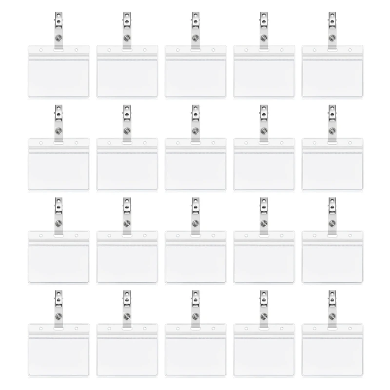 

Водонепроницаемый держатель для визитных карточек из ПВХ, герметичный держатель для карт на молнии