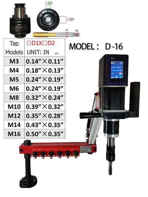 DIN D-16 vertical