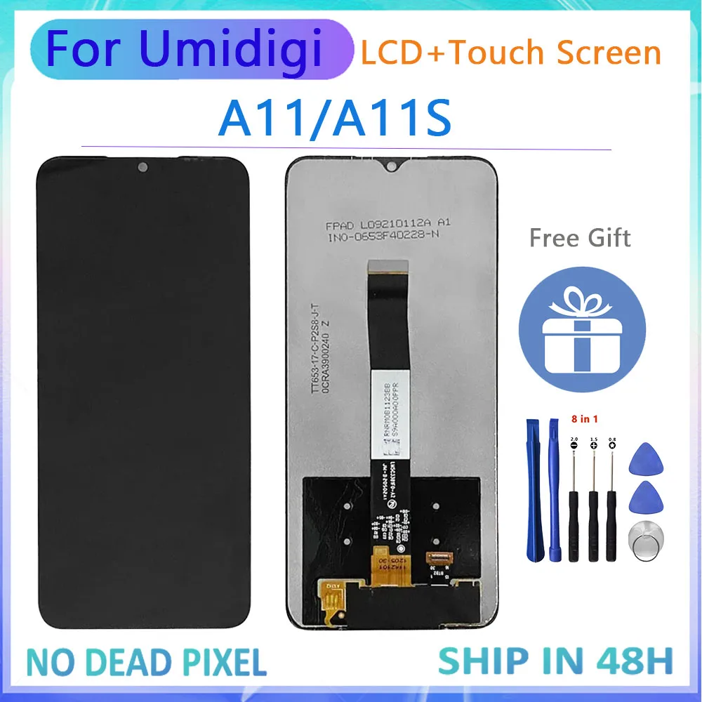 

6.53"For Umidigi A11 LCD Display Touch Screen Glass Panel Digitizer Assembly 100% Original For UMIDIGI A 11S Phone Part +Tools