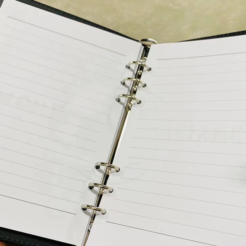 Schedule Notebook Notebook Diary Journal Notebook Diary Small Notebook Undated Notepad Hardcover Notebook YAMALANG MB Notebook Black Lock Buck Classic Cross Leather A5 Loose Leaf Chapter Business Notepad Luxury Design High Quality
