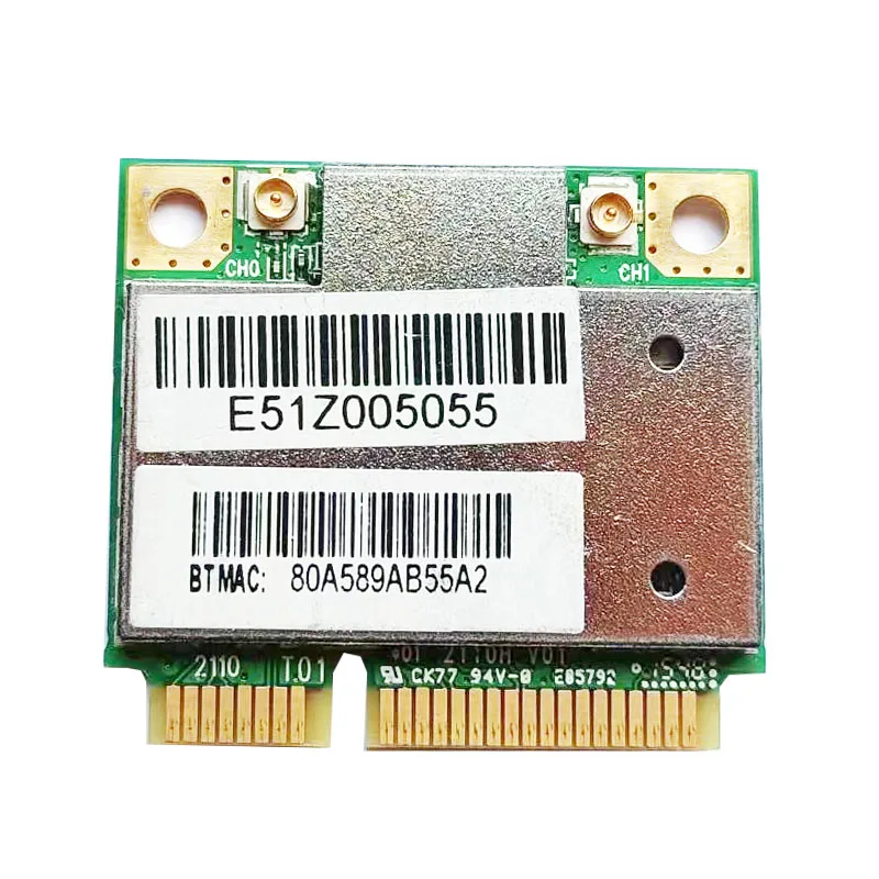 ATHEROS 무선 카드 안테나, 삼성, 델, ACER, 도시바, ASUS, MSI용 와이파이 블루투스 4.0, AR5B22, 300Mbps, 2.4G, 5G