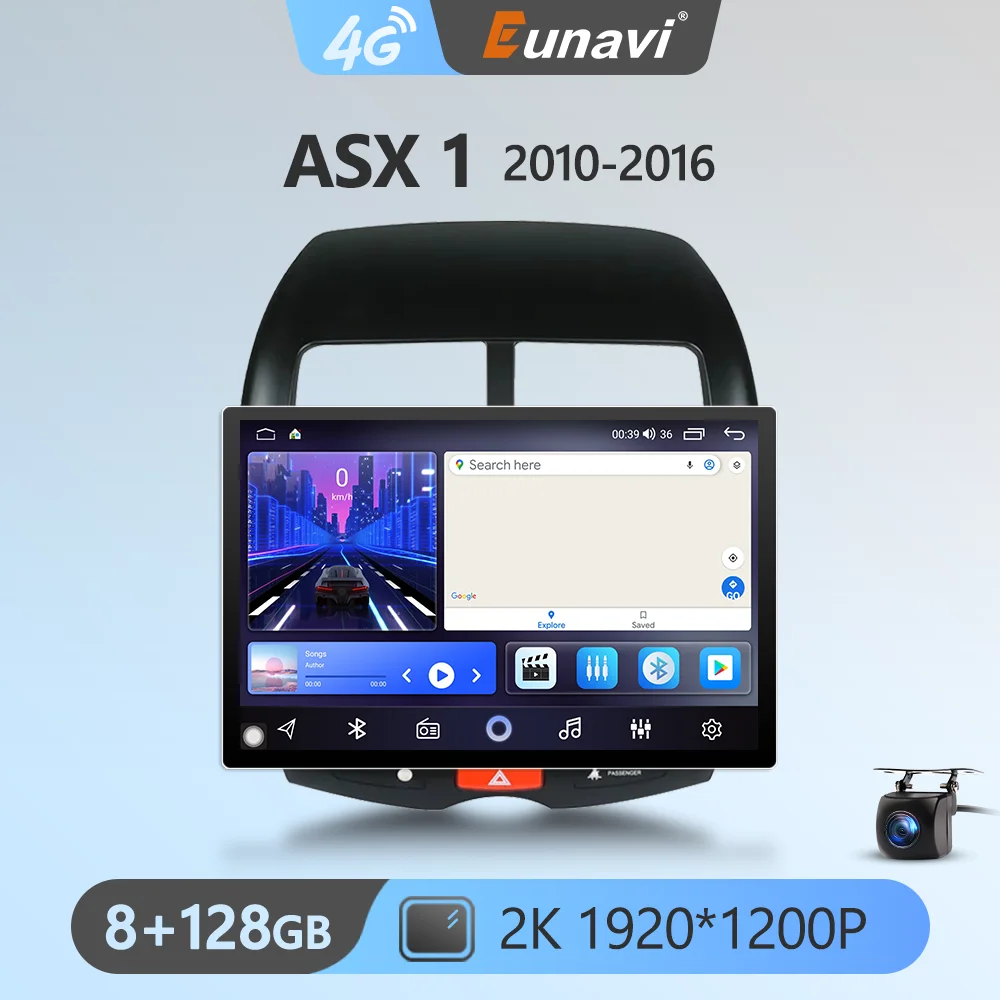 

Eunavi 7862 8 ядер 2K 13,1 дюймов 2din Android радио для Mitsubishi ASX 1 2013 - 2016 Автомобильный мультимедийный видео плеер GPS стерео
