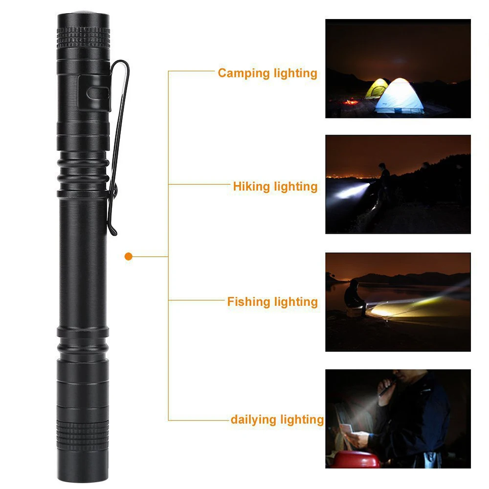 Led Flashlight Pen Doctor LED Flashlight Mini 13cm Portable White Light Dentist Nurse Torch Camping Hiking Adventure Out Flashlights