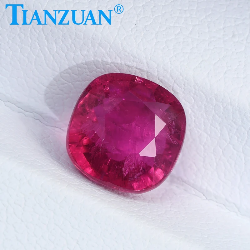 2.72ct Natural Rubellite Tourmaline Pinkish Red Color Cushion Shape Brilliant Cut Loose Gem Stone with GRC Certified