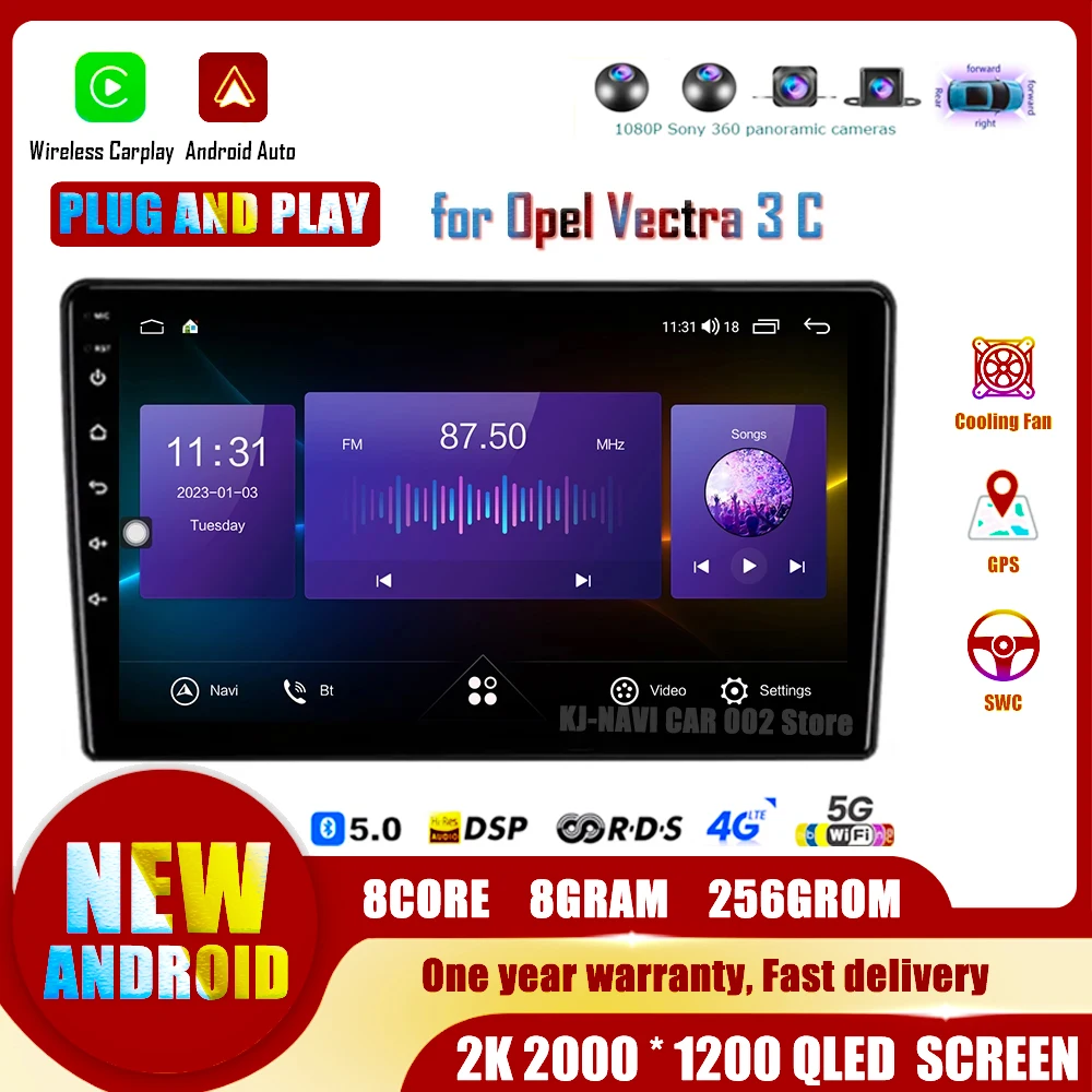 

Android 14 For Opel Vectra 3 C 2002 - 2008 Car Radio Multimedia Video Player Navigation Stereo GPS No 2din 2 din Auto BT Tools
