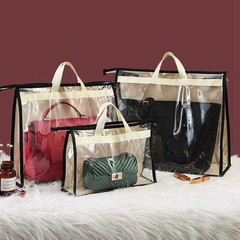 Omanza 6 Pocket Large Clear Purse Handbag Hanging Storage Bag Organizer  Multi - Price in India | Flipkart.com