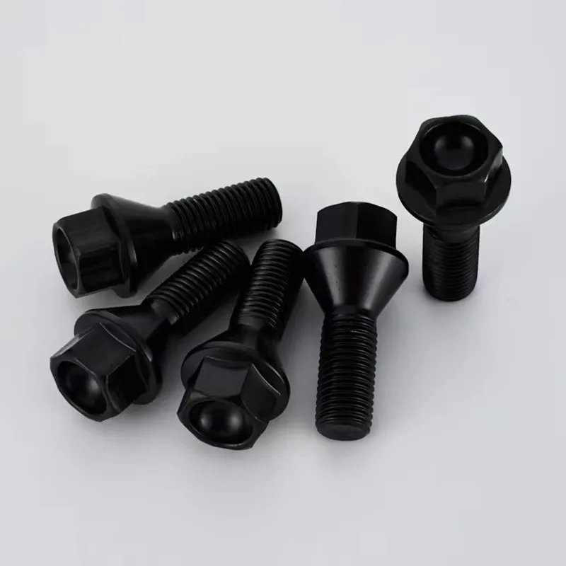 

Черные гайки с наконечником болтов колеса для BMW E30 E36 E46 E60 E90 36136781150, автозапчасти, 5 шт.