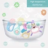 6-14Pcs Baby Rattle 0-12 Months Newborn Soft Bell Teethers Hand Shaking Crib Mobile Ring Educational Toy For Children Set Gifts 2