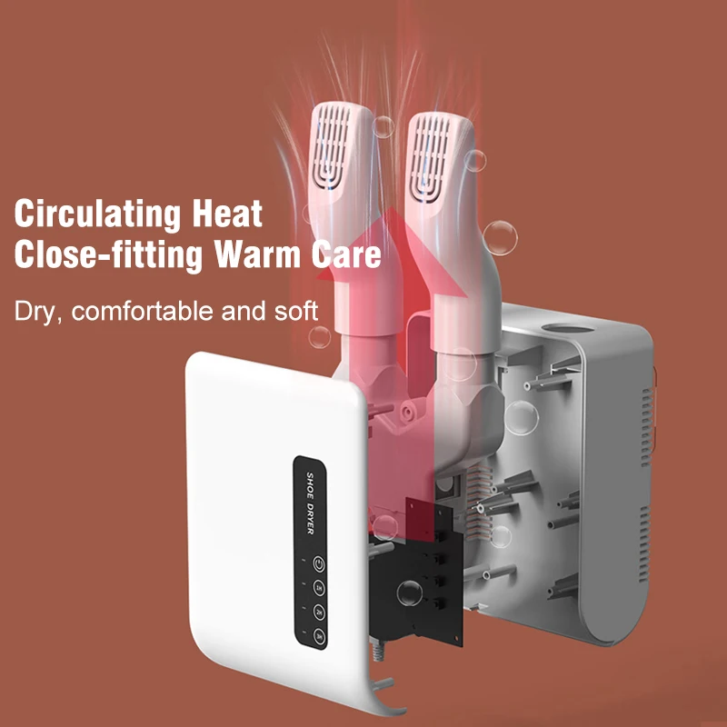 Boots Shoes Dryer Deodorizer with Heat Dehumidifier Device Foot Warmer Heater for Home Adjustable Portable Electric Shoe Dryer_voghion.com