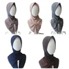 New Eid Women Hijabs Cap Muslim Bow Directly Wear Shawl Scarf Cap Malaysia Solid Color Hat Prayer Headscarf