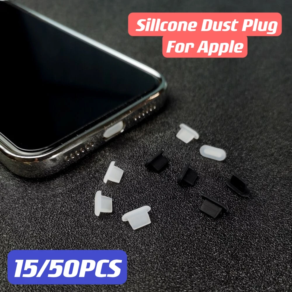 Tanie 15/50 sztuk silikonowe wtyczki pyłu dla Iphone 6 7 8 sklep