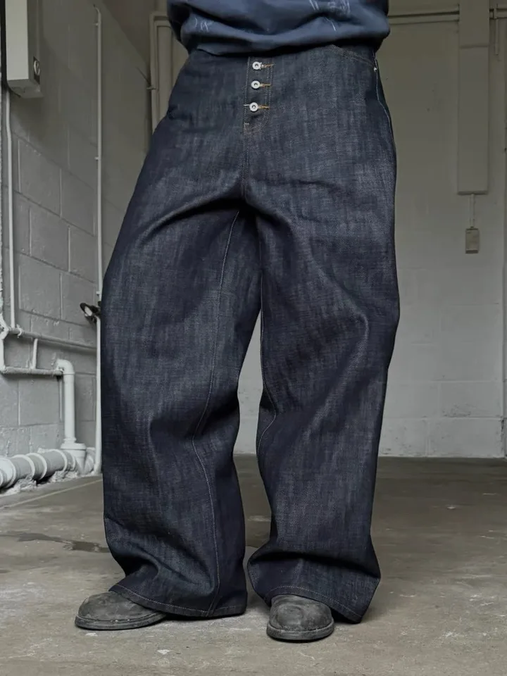 No Faith Studios Wide Leg Original Denim Jeans Playboicarti 3D