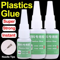 Transparent Super Glue Extra Strong ABS PVC Plastics Instant Contact Vinyl Adhesive Fast Cyanoacrylate 502 Metal Silicone Bond 1