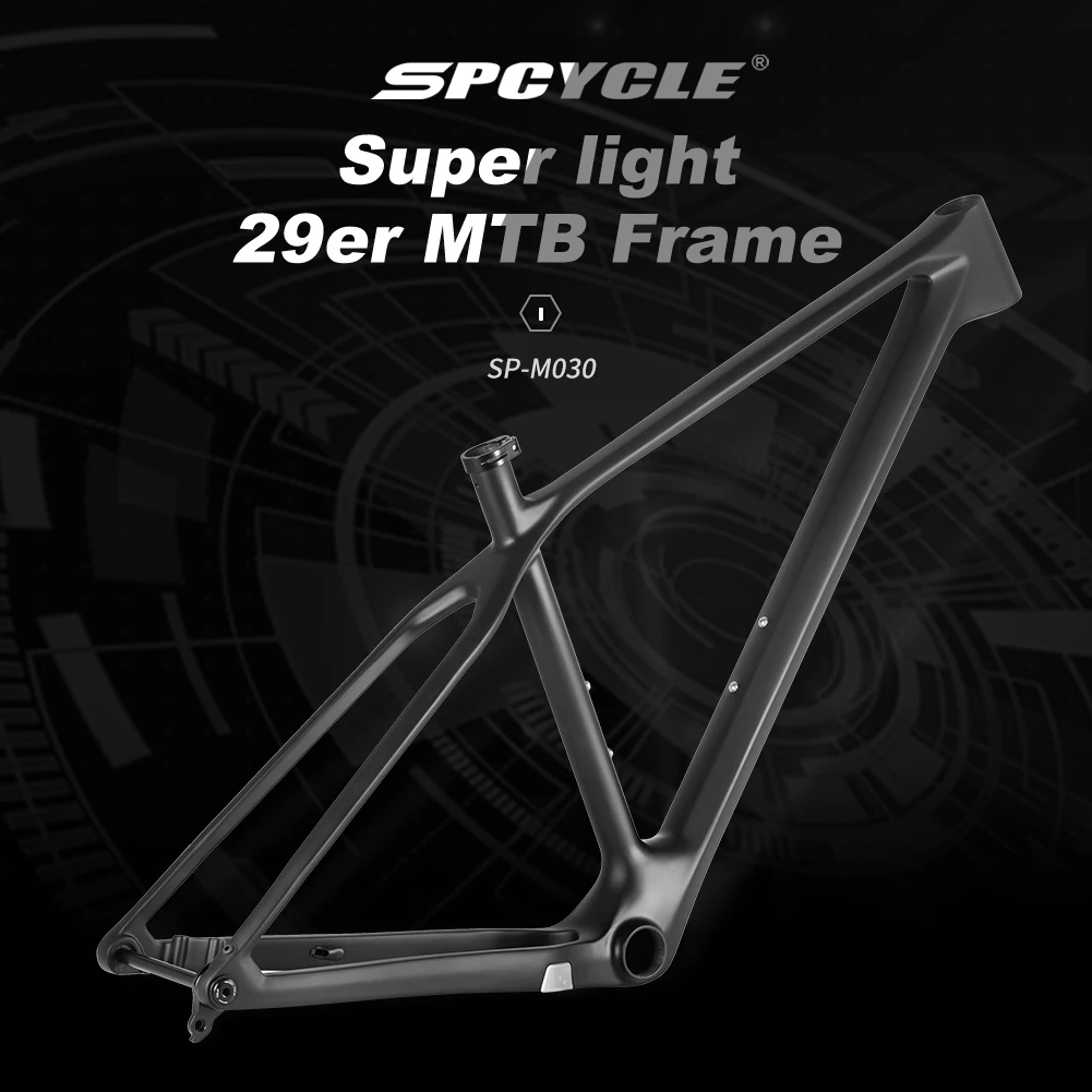 Spcycle 2023 New 29er T1000 Carbon Mountain Bike Frame 148x12mm Boost