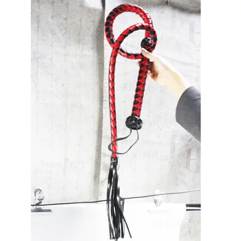 Bdsm Bondage Whip Erotic Fetish Woman PU Leather Pink Spanking Paddle Pony Play Flogger Sex Toys for Couples Riding Crop 5